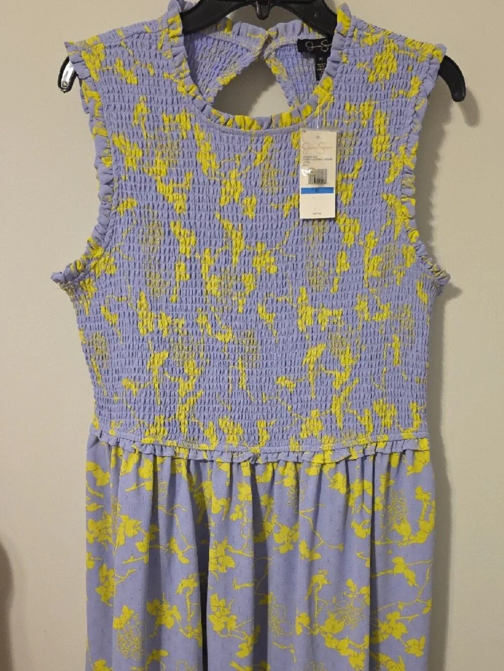 NWT Jessica Simpson Sweet Lavender Hidden Lotus Flower Dress Size XL - Picture 2 of 6
